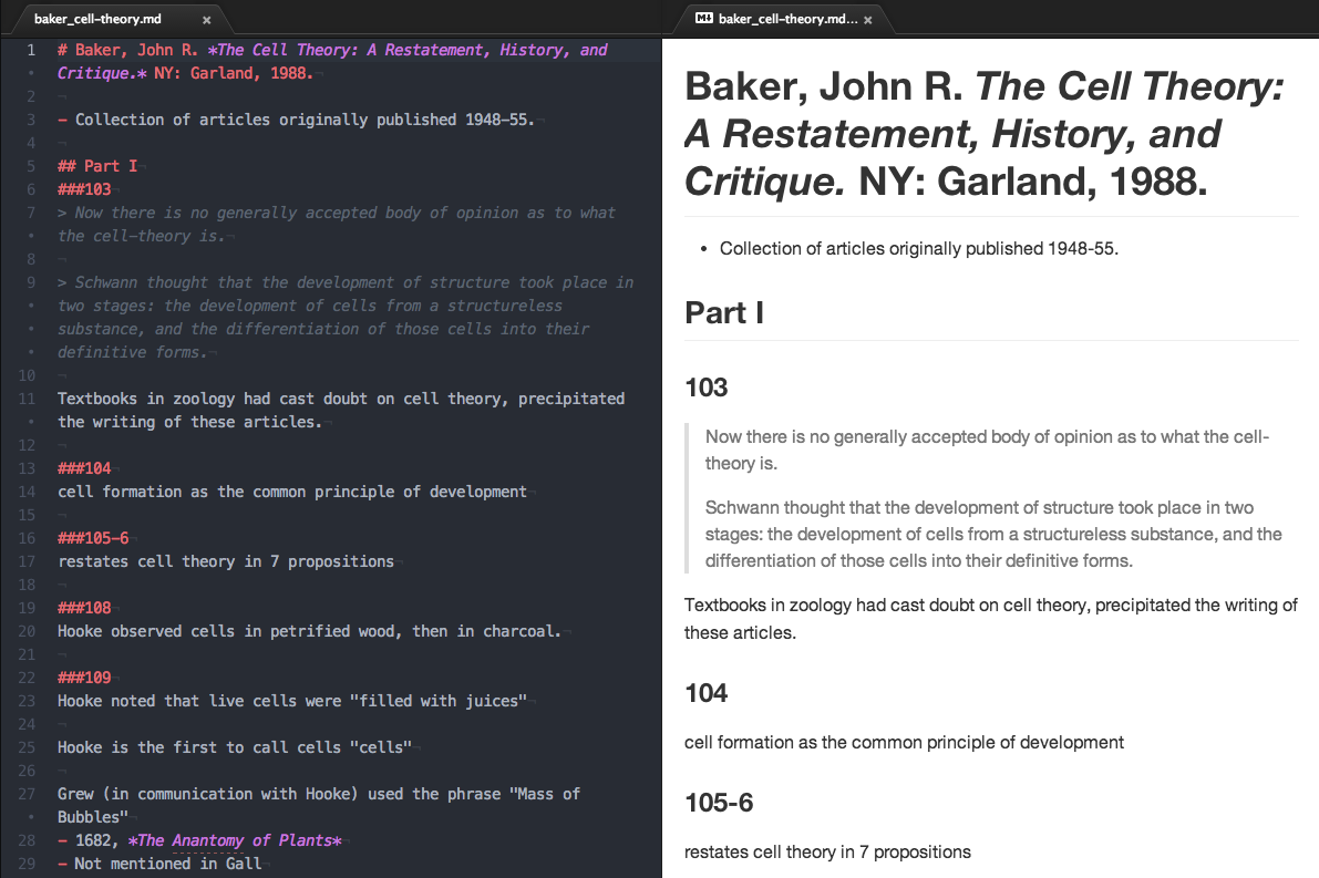 Atom with Markdown Preview Plugin
